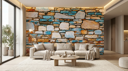 Vibrant Gemstone Wall